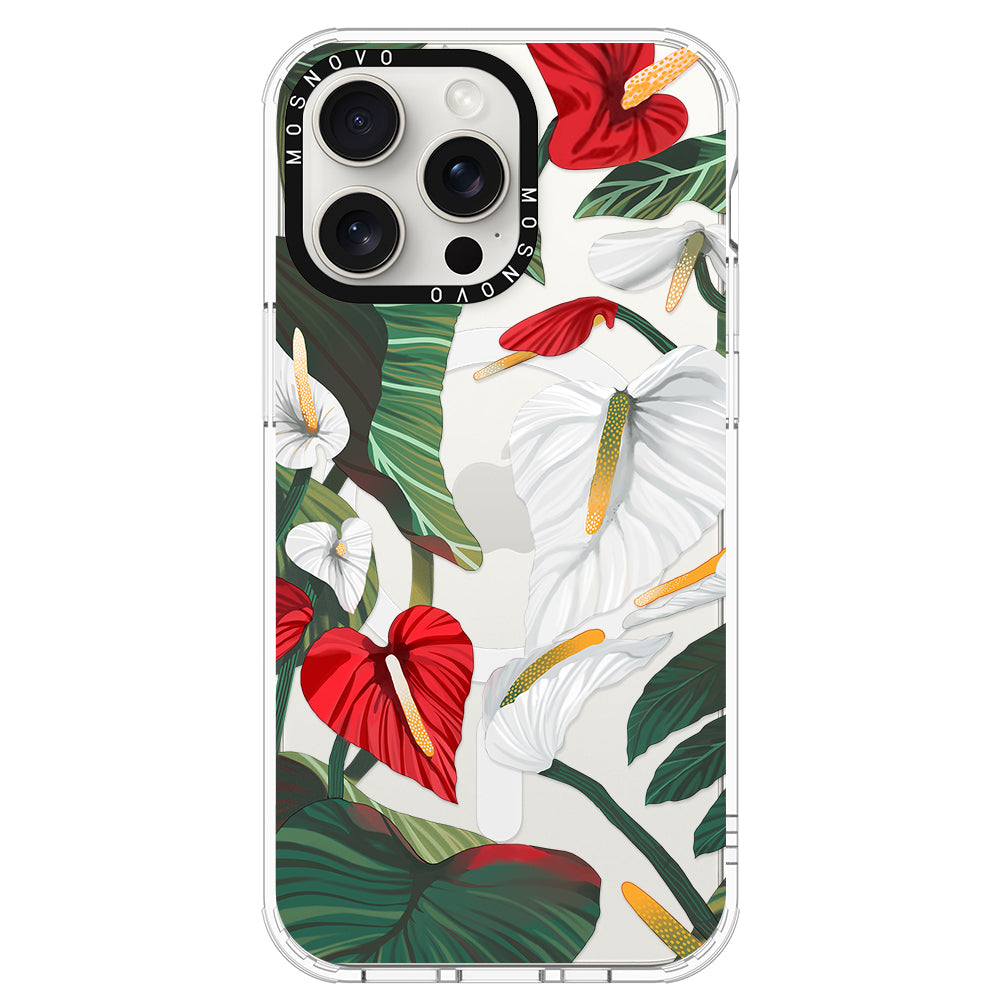 Anthurium Phone Case - iPhone 15 Pro Max Case - MOSNOVO