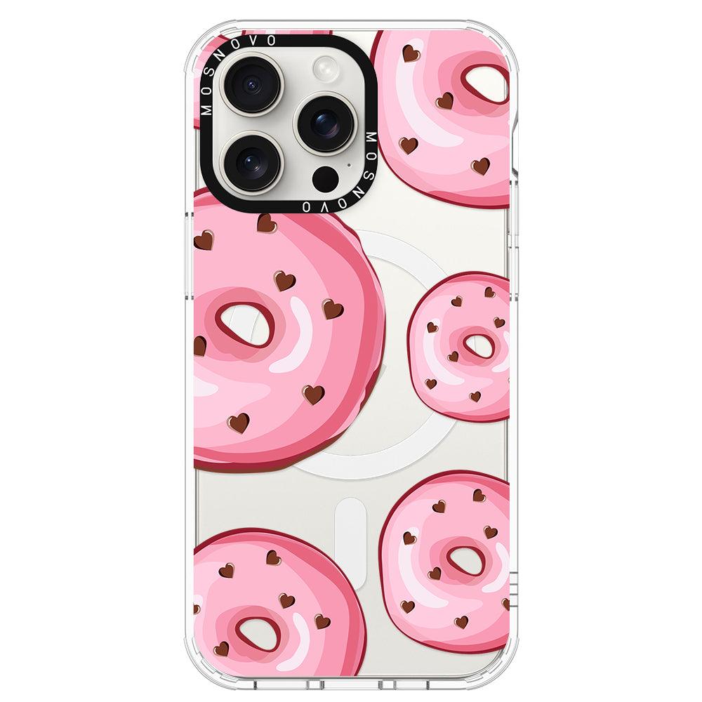 Pink Donuts Phone Case - iPhone 15 Pro Max Case - MOSNOVO