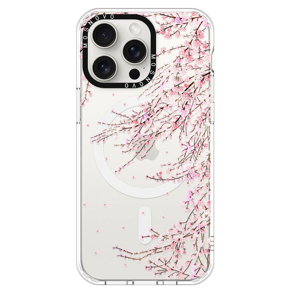 Cherry Blossom Phone Case - iPhone 15 Pro Max Case - MOSNOVO