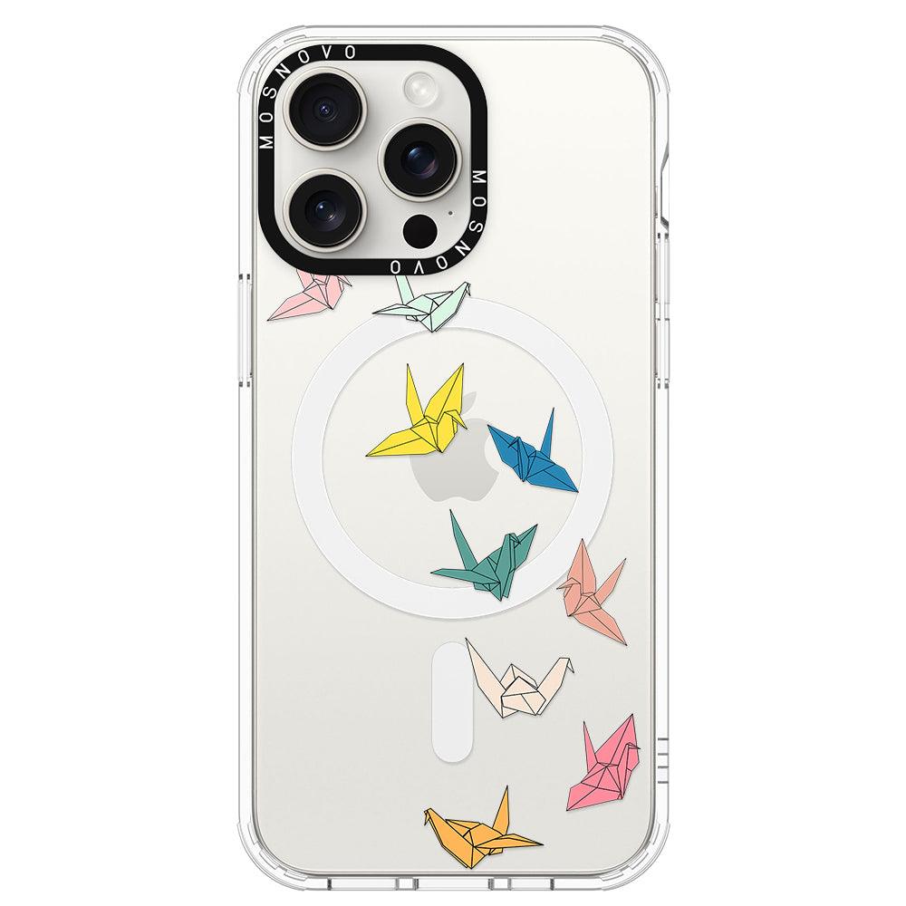 Paper Crane Phone Case - iPhone 15 Pro Max Case - MOSNOVO