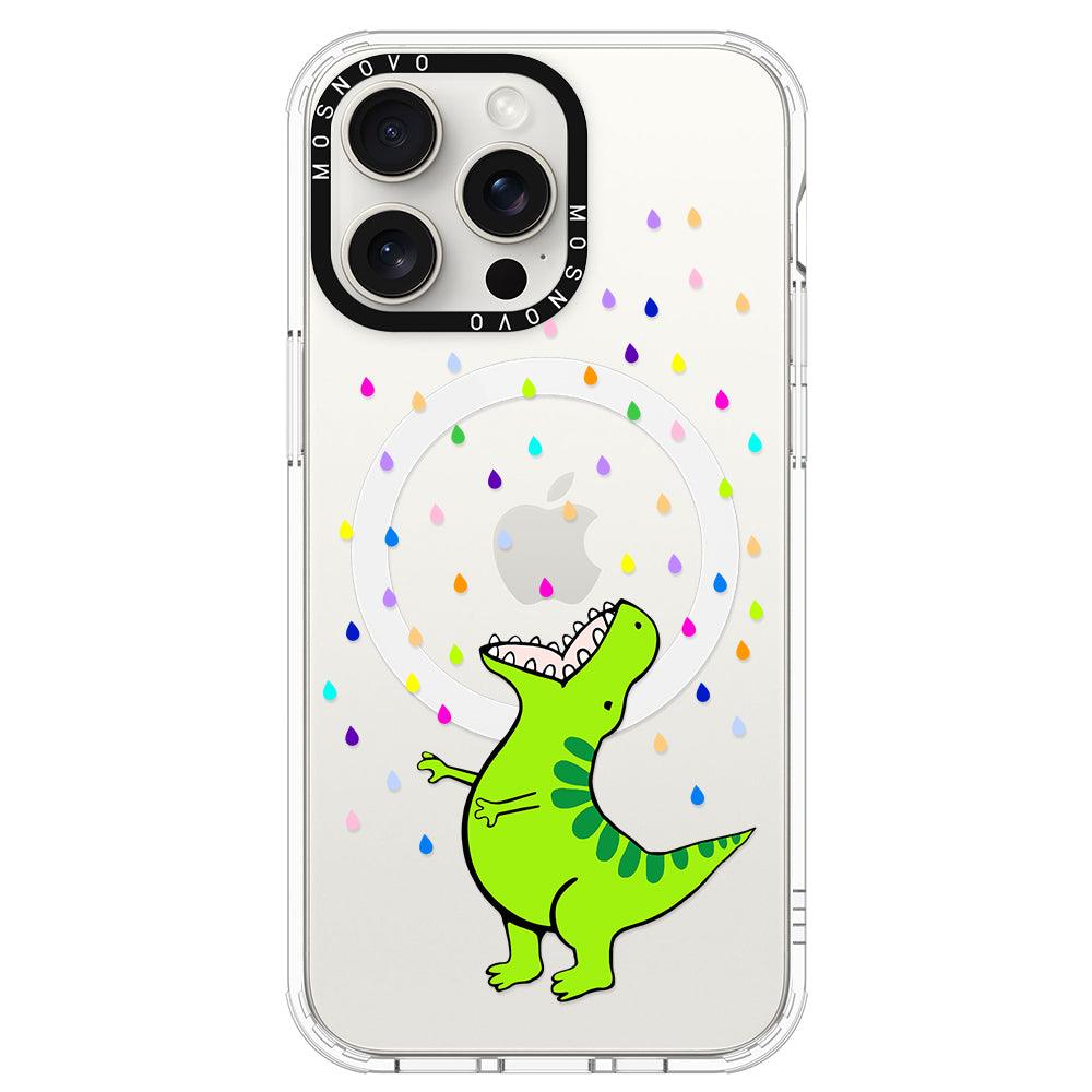 Rainbow Dinosaur Phone Case - iPhone 15 Pro Max Case - MOSNOVO