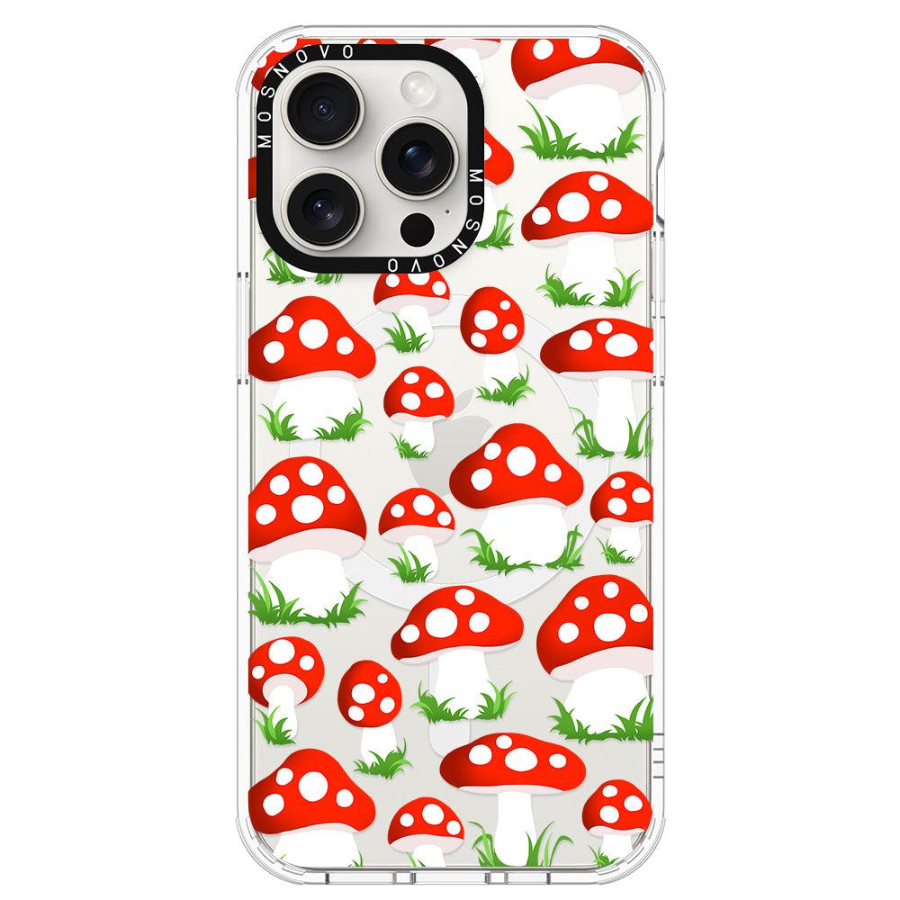 Cute Mushroom Phone Case - iPhone 15 Pro Max Case - MOSNOVO