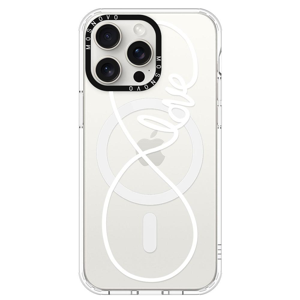 Infinity Love Phone Case - iPhone 15 Pro Max Case - MOSNOVO