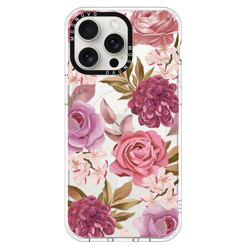 Blossom Flowe Floral Phone Case - iPhone 15 Pro Max Case - MOSNOVO