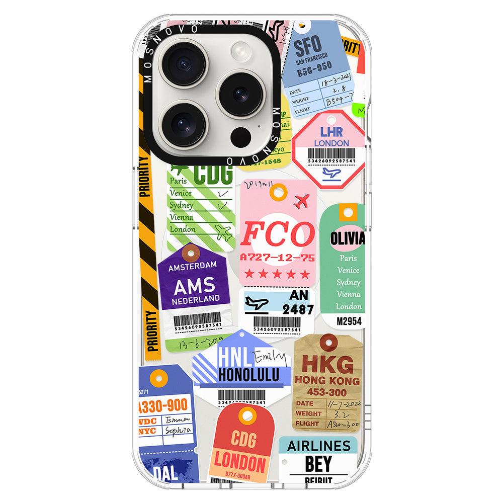 Ticket Label Phone Case - iPhone 15 Pro Case - MOSNOVO