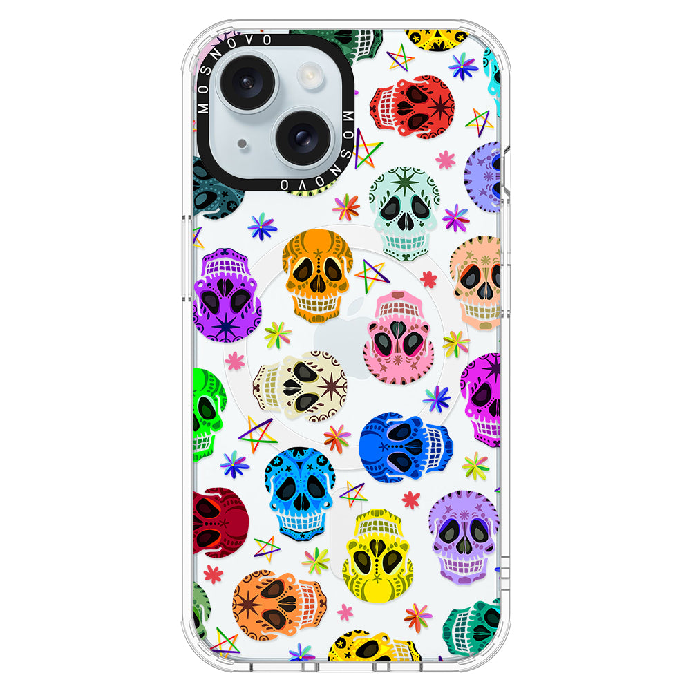 Skull Phone Case - iPhone 15 Case - MOSNOVO