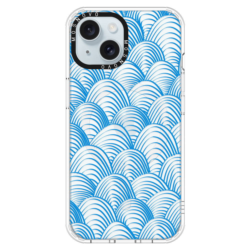 Wavy Wave Phone Case - iPhone 15 Plus Case - MOSNOVO