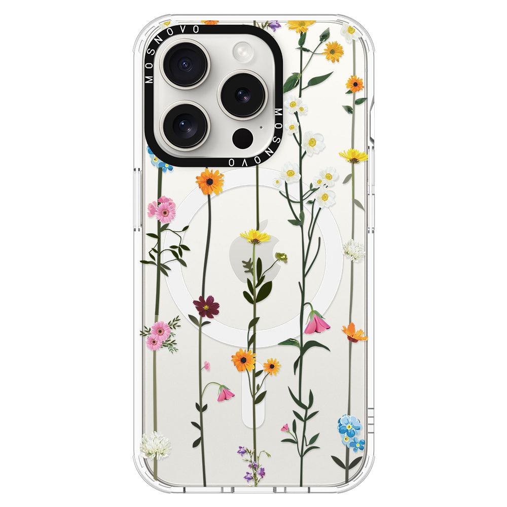 Wildflowers Phone Case - iPhone 15 Pro Case - MOSNOVO