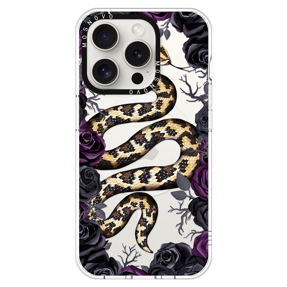 Secret Snake Garden Phone Case - iPhone 15 Pro Case - MOSNOVO