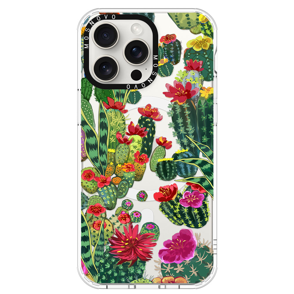 Cactus Garden Phone Case - iPhone 15 Pro Max Case - MOSNOVO