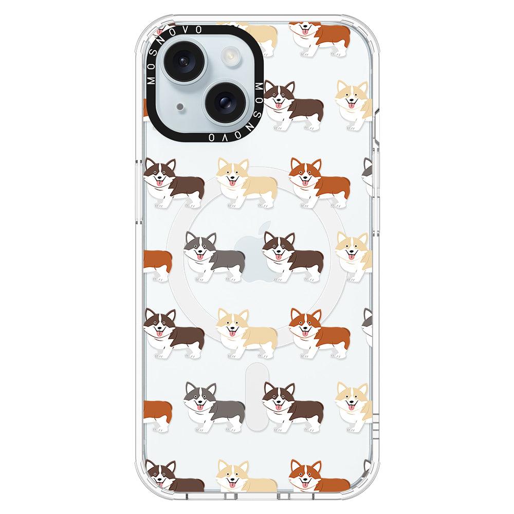 Cute Corgi Phone Case - iPhone 15 Case - MOSNOVO