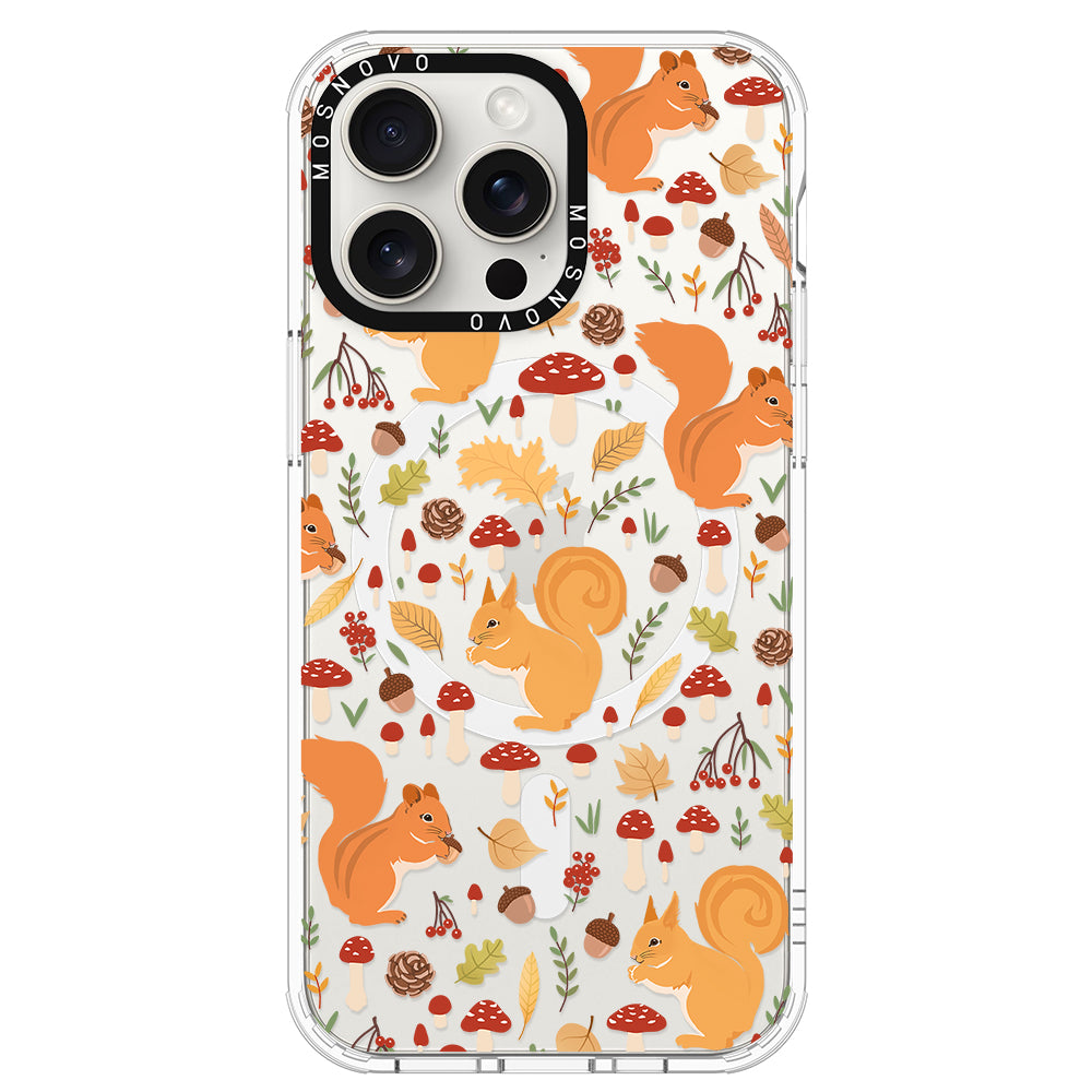 Autumn Squirrel Phone Case - iPhone 15 Pro Max Case - MOSNOVO