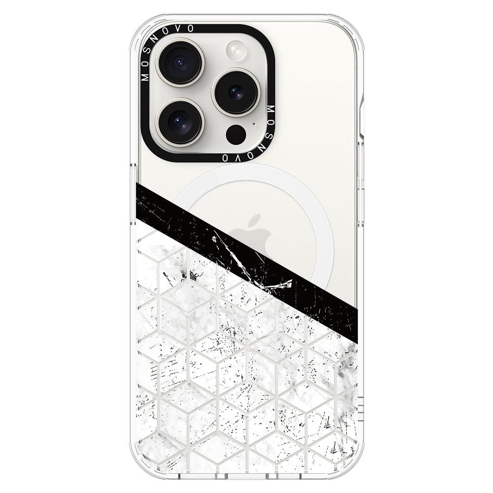 Marble Block Art Phone Case - iPhone 15 Pro Case - MOSNOVO