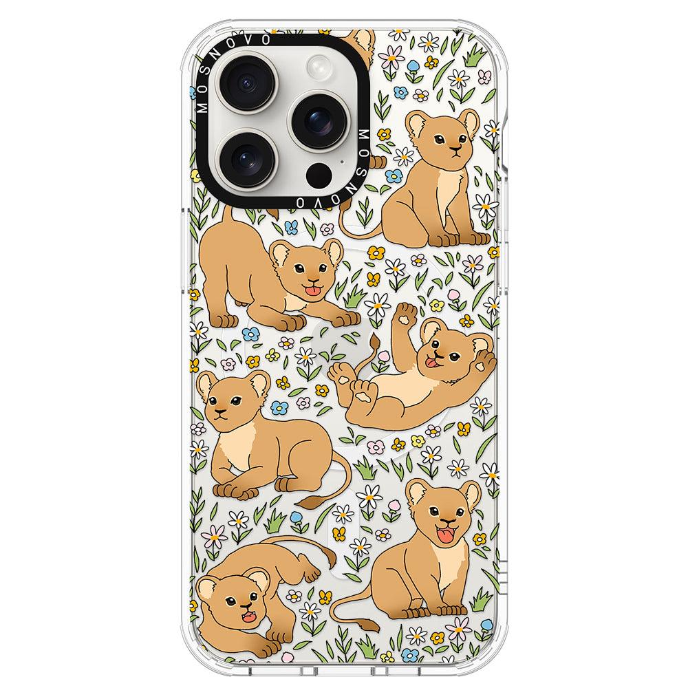 Cute Lion Phone Case - iPhone 15 Pro Max Case - MOSNOVO