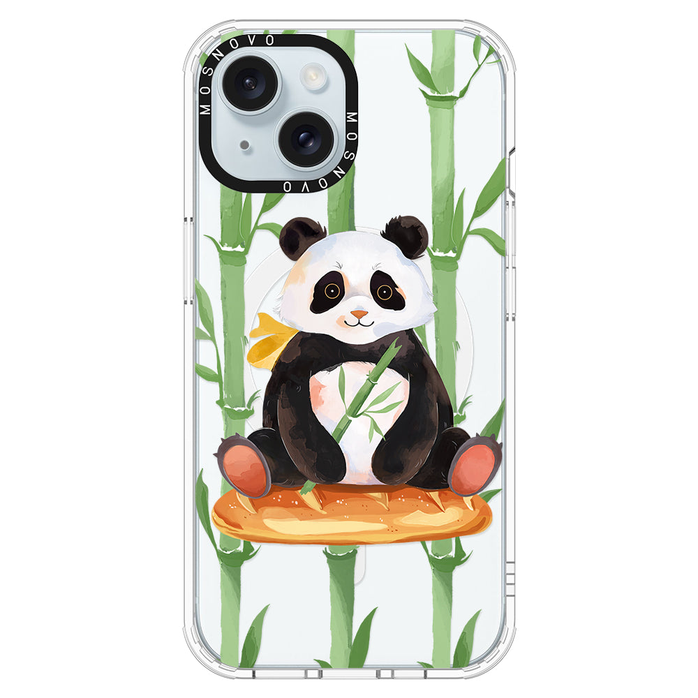 Bamboo Panda Phone Case - iPhone 15 Case - MOSNOVO