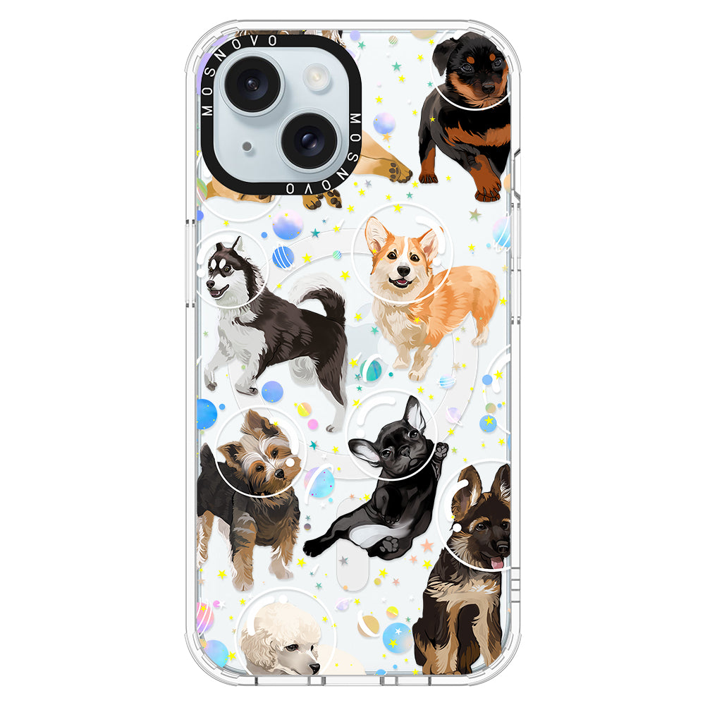 Space Dog Phone Case - iPhone 15 Plus Case - MOSNOVO