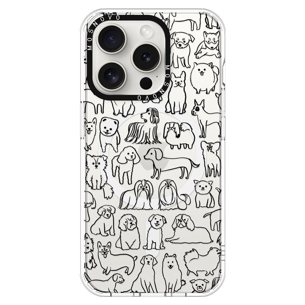 Dogs Phone Case - iPhone 15 Pro Case - MOSNOVO