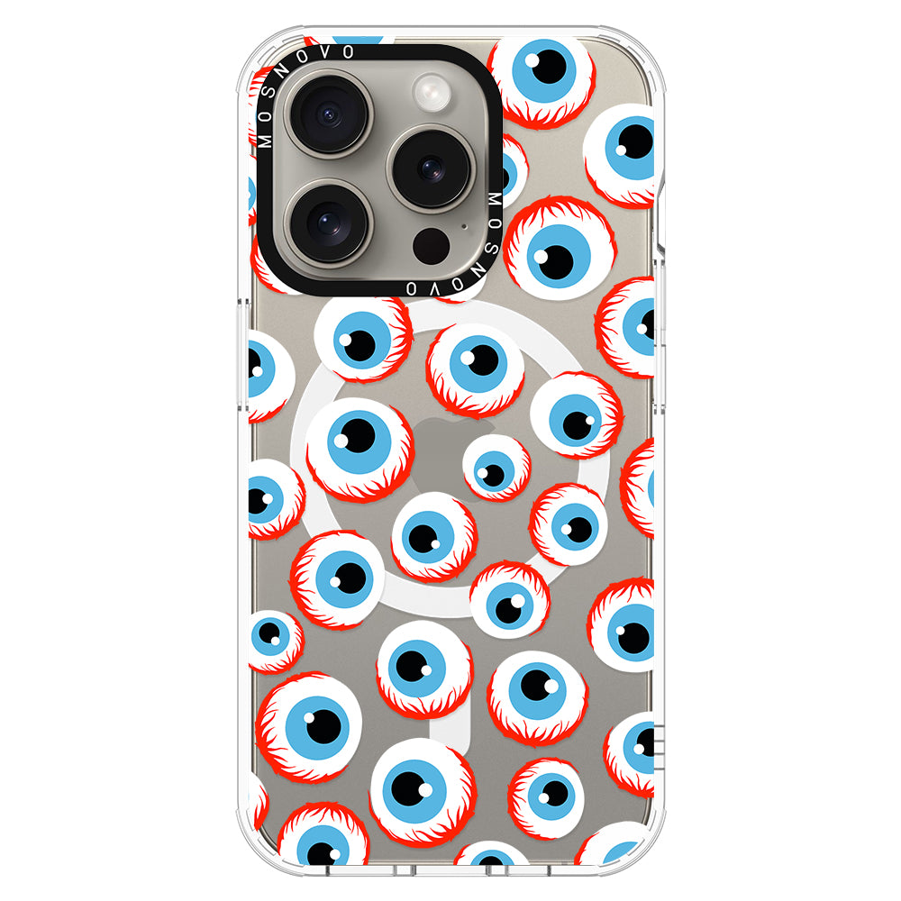 Scary Eyeball Phone Case - iPhone 15 Pro Case - MOSNOVO