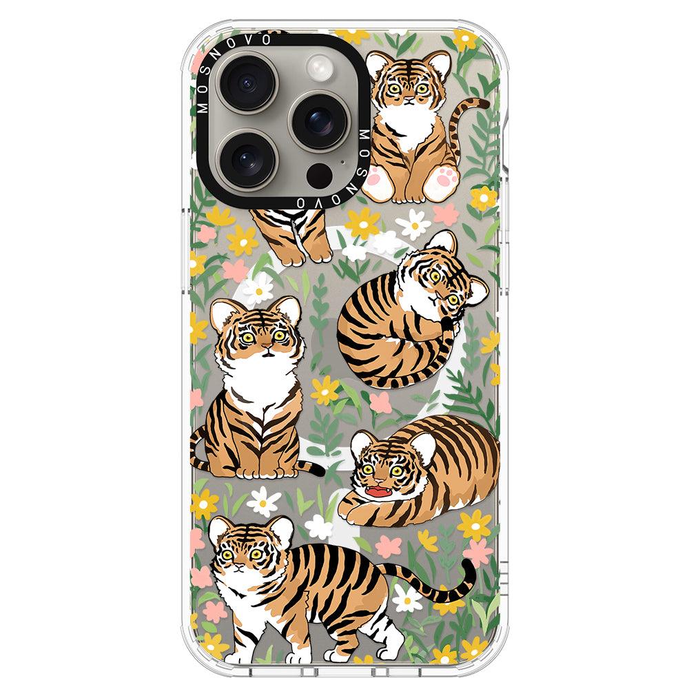 Cute Tiger Phone Case - iPhone 15 Pro Max Case - MOSNOVO