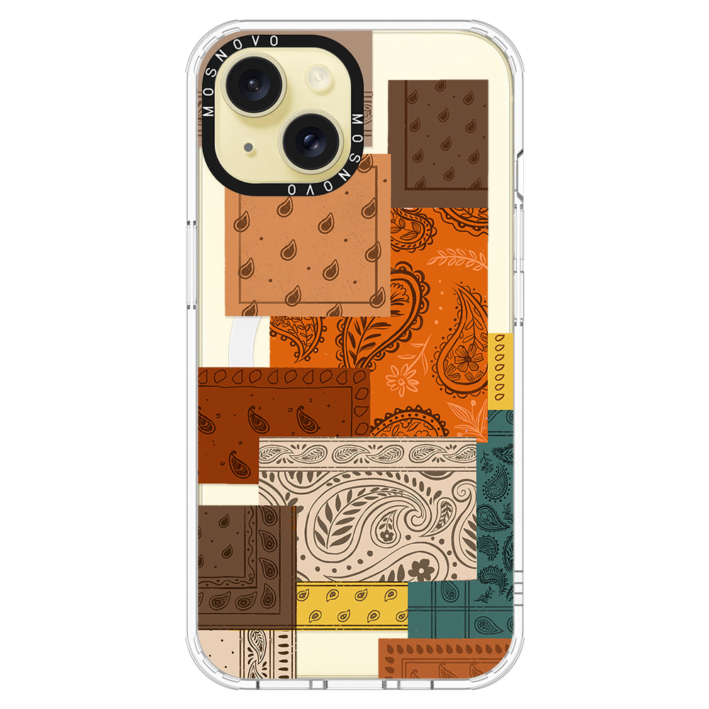 Vintage Paisley Phone Case - iPhone 15 Plus Case - MOSNOVO