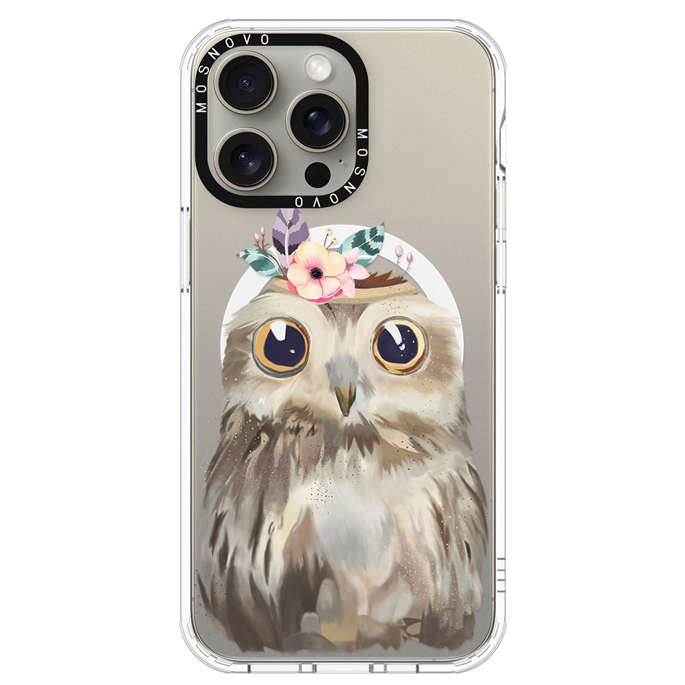 Cute Owl Phone Case - iPhone 15 Pro Max Case - MOSNOVO