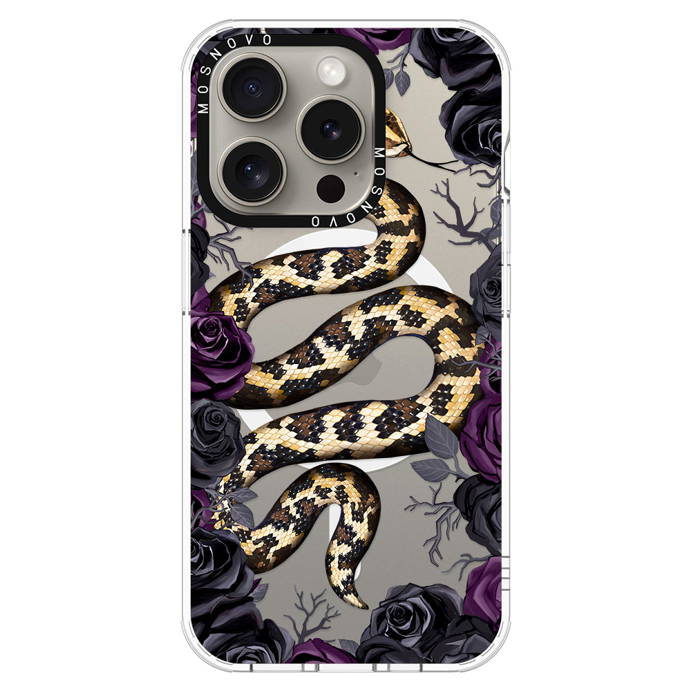 Secret Snake Garden Phone Case - iPhone 15 Pro Case - MOSNOVO