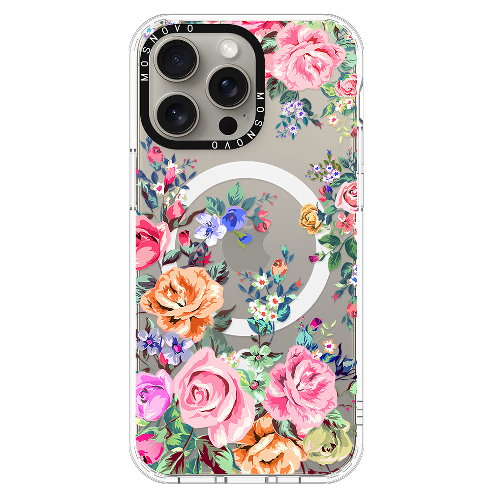 Flower Garden Phone Case - iPhone 15 Pro Max Case - MOSNOVO