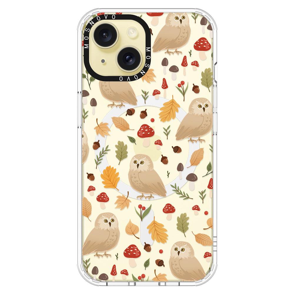 Autumn Owl Phone Case - iPhone 15 Plus Case - MOSNOVO