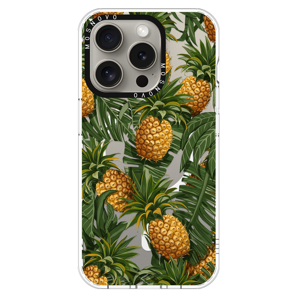 Pineapple Botany Phone Case - iPhone 15 Pro Case - MOSNOVO