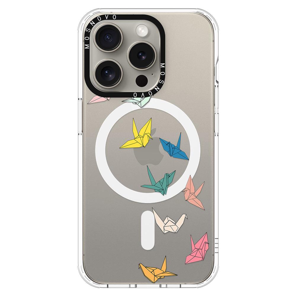 Paper Crane Phone Case - iPhone 15 Pro Case - MOSNOVO