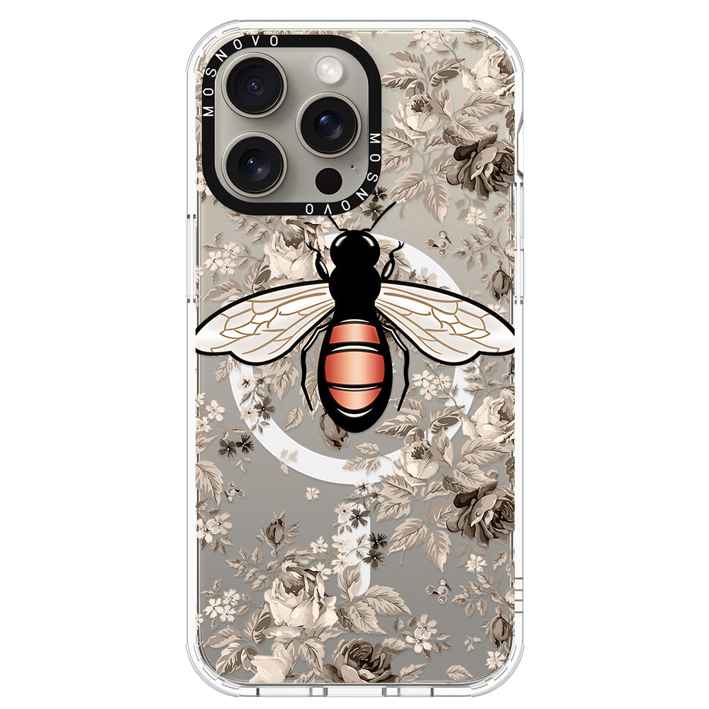 Vintage Bee Phone Case - iPhone 15 Pro Max Case - MOSNOVO