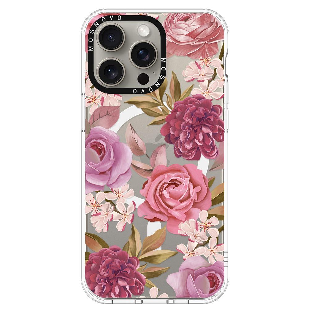 Blossom Flowe Floral Phone Case - iPhone 15 Pro Max Case - MOSNOVO