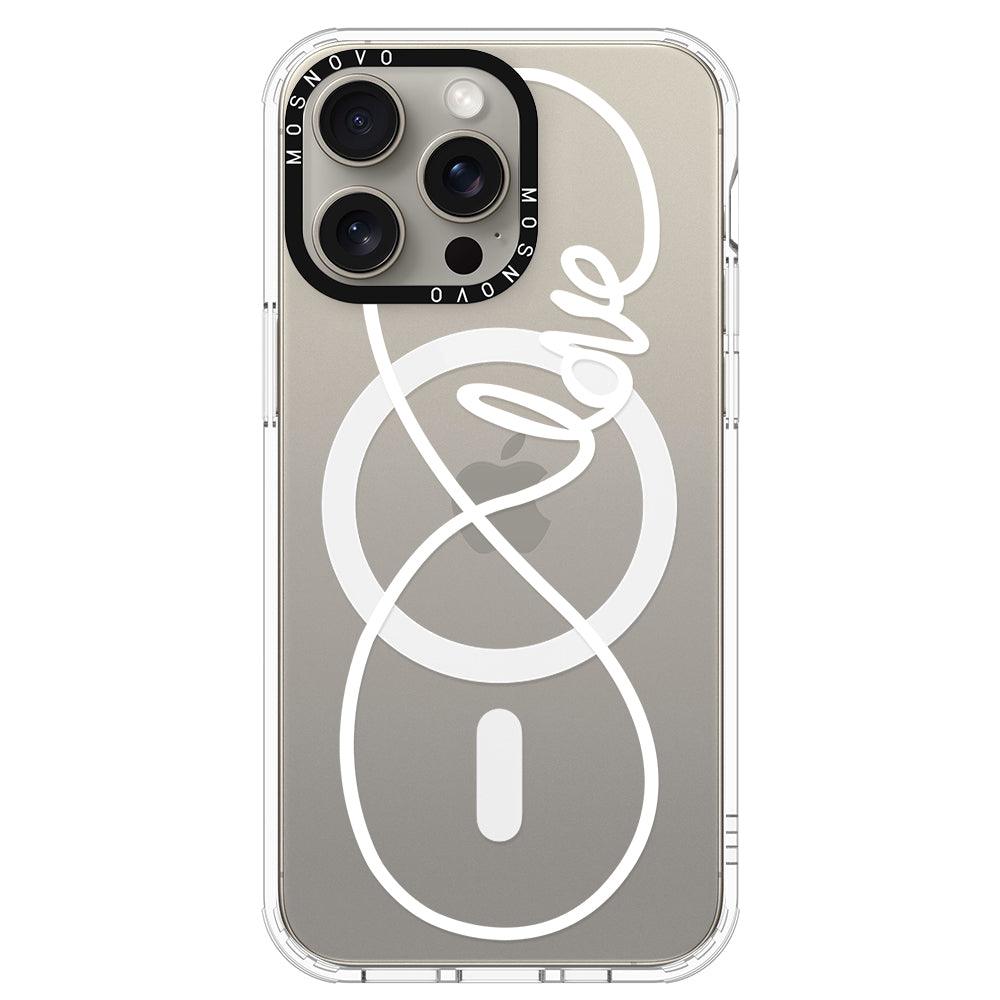 Infinity Love Phone Case - iPhone 15 Pro Max Case - MOSNOVO