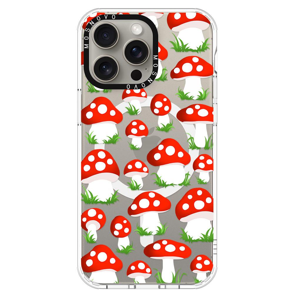 Cute Mushroom Phone Case - iPhone 15 Pro Max Case - MOSNOVO