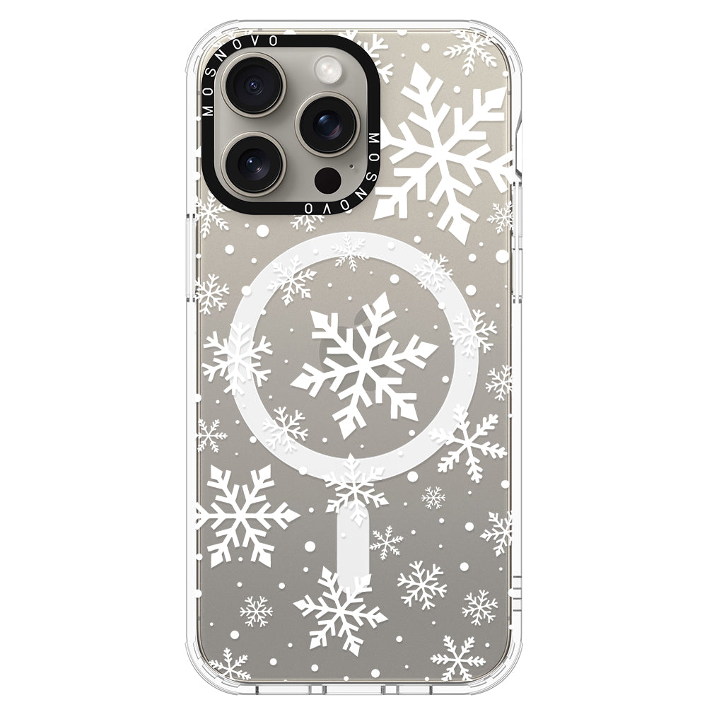 Snowflake Phone Case - iPhone 15 Pro Max Case - MOSNOVO