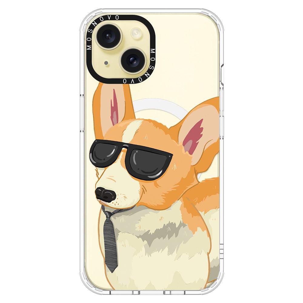 Fluffy Corgi Phone Case - iPhone 15 Plus Case - MOSNOVO