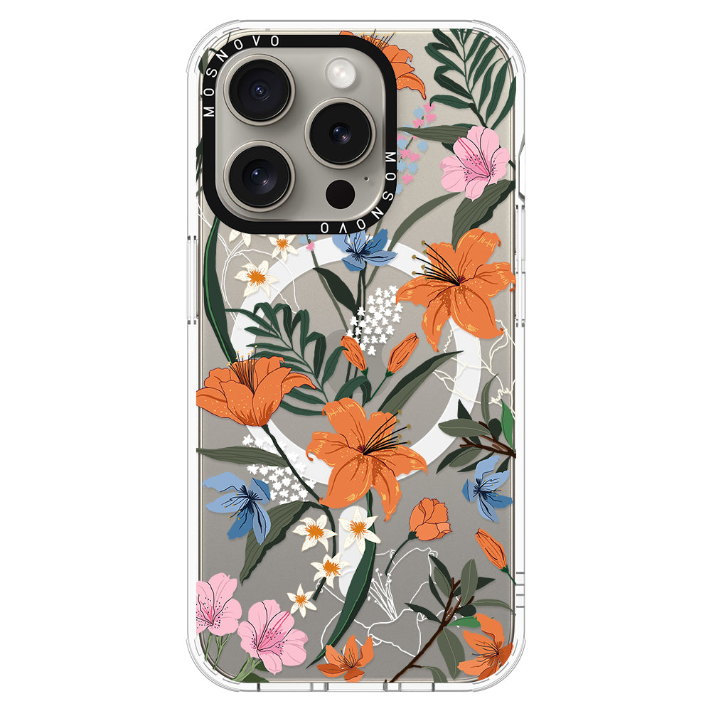 Lily Garden Phone Case - iPhone 15 Pro Case - MOSNOVO