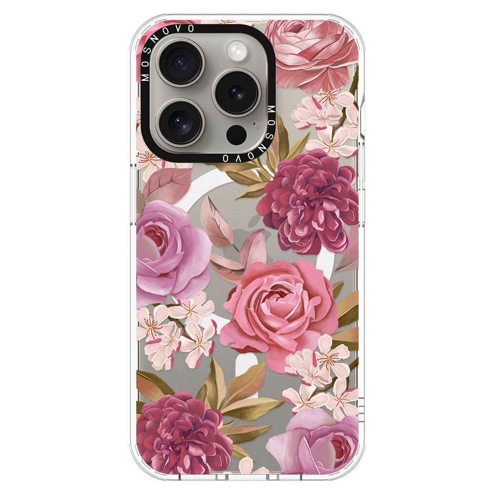 Blossom Flowe Floral Phone Case - iPhone 15 Pro Case - MOSNOVO