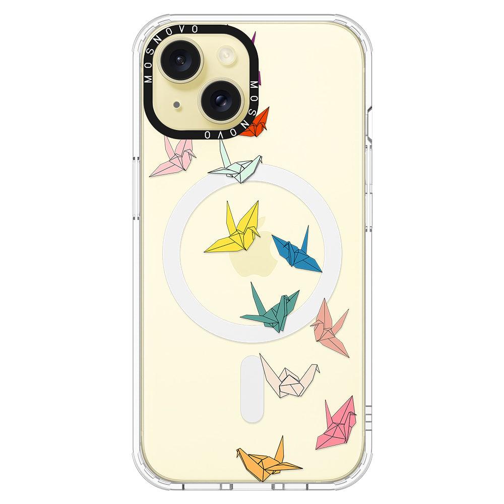 Paper Crane Phone Case - iPhone 15 Plus Case - MOSNOVO