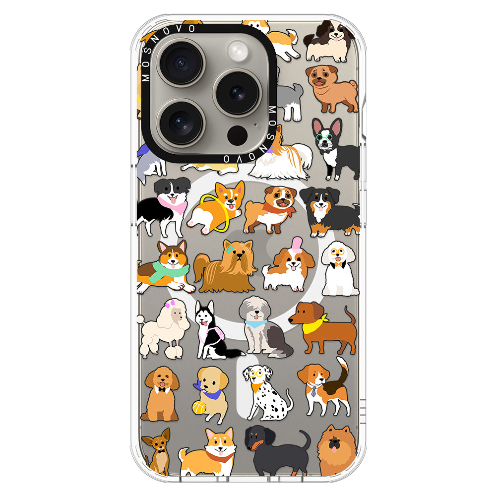 Cute Puppy Phone Case - iPhone 15 Pro Case - MOSNOVO