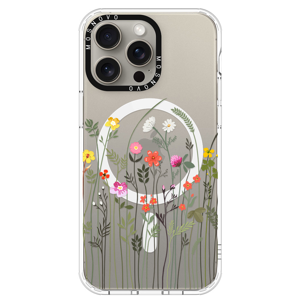 Spring Wildflower Phone Case - iPhone 15 Pro Max Case - MOSNOVO