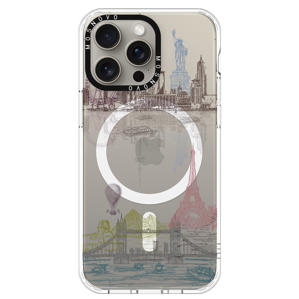 The World City Phone Case - iPhone 15 Pro Max Case - MOSNOVO