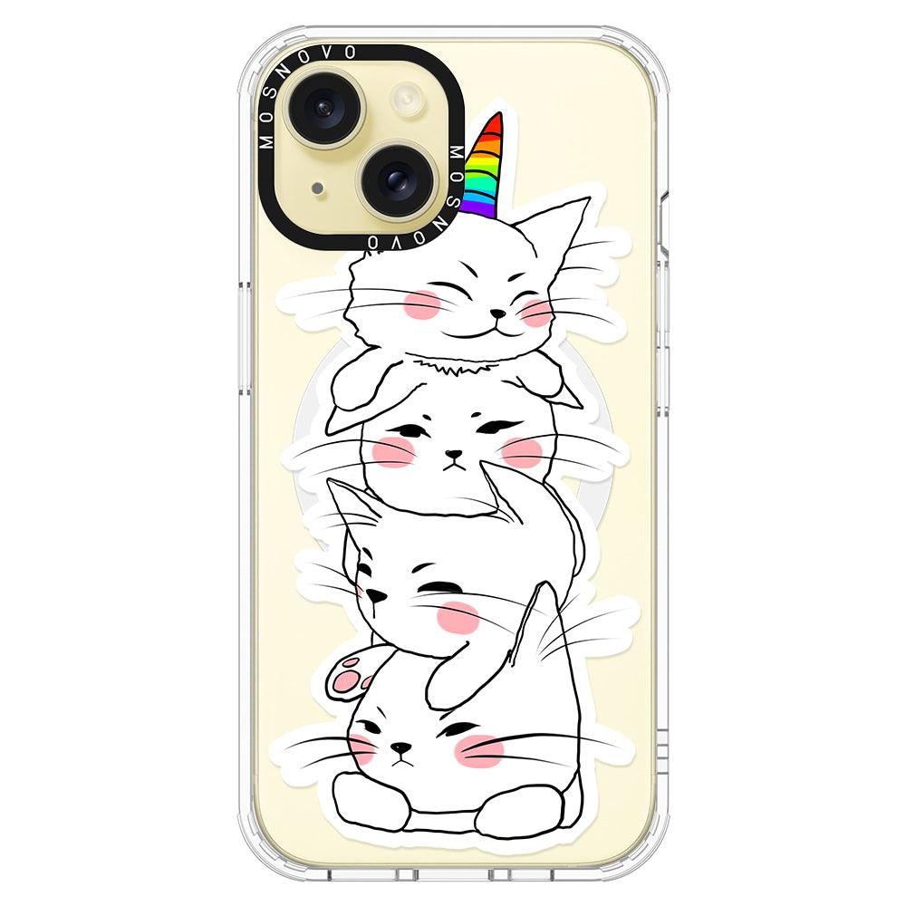 Squishcat Phone Case - iPhone 15 Plus Case - MOSNOVO