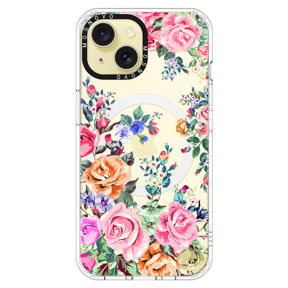 Flower Garden Phone Case - iPhone 15 Plus Case - MOSNOVO