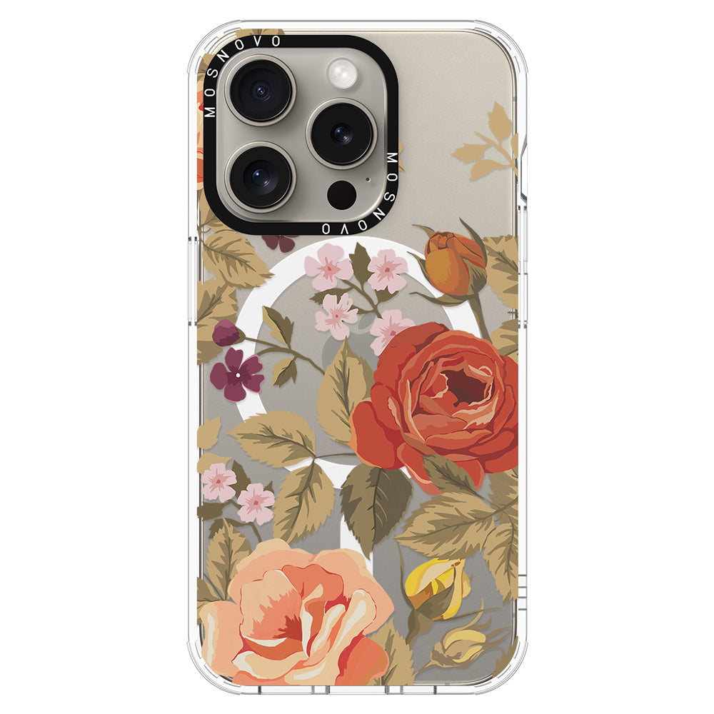 Vintage Roses Phone Case - iPhone 15 Pro Case - MOSNOVO