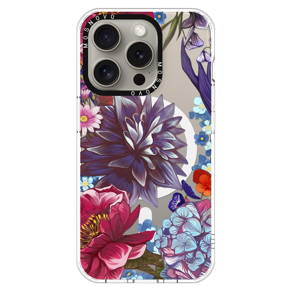 Blue Lilacs Phone Case - iPhone 15 Pro Case - MOSNOVO