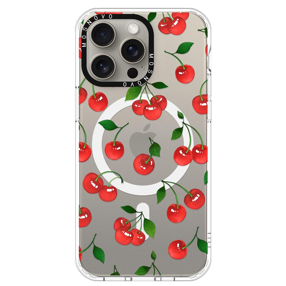 Poppy Cherry Phone Case - iPhone 15 Pro Max Case - MOSNOVO