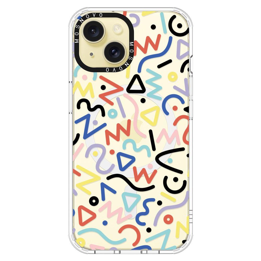 Doodle Art Phone Case - iPhone 15 Case - MOSNOVO