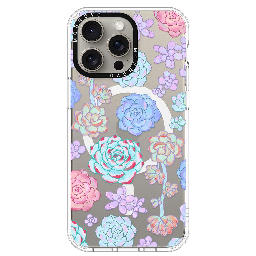 Succulents Phone Case - iPhone 15 Pro Max Case - MOSNOVO