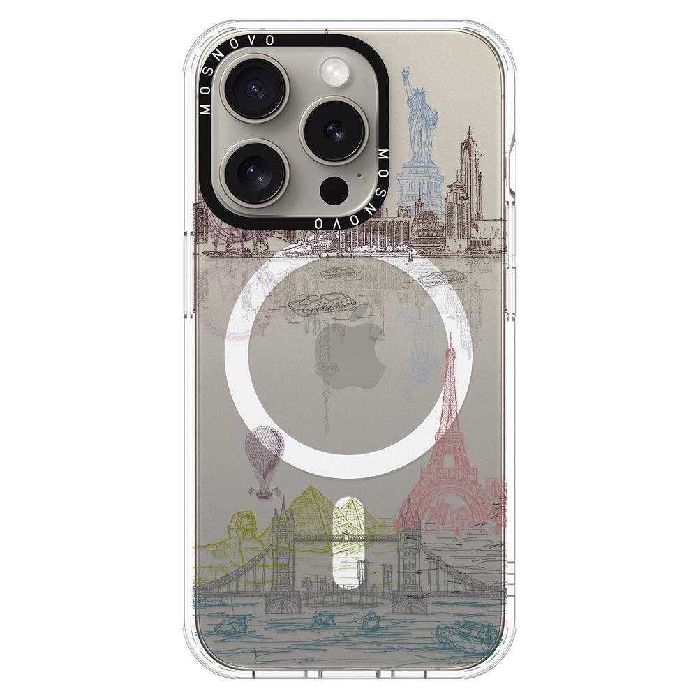 The World City Phone Case - iPhone 15 Pro Case - MOSNOVO